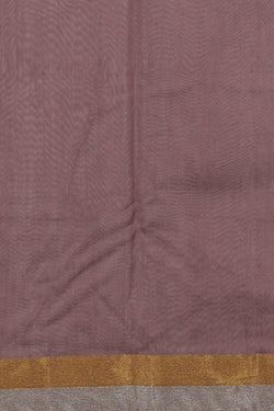 Collection of Chanderi Cotton Silk Ash Purple Saree in a gallery layout