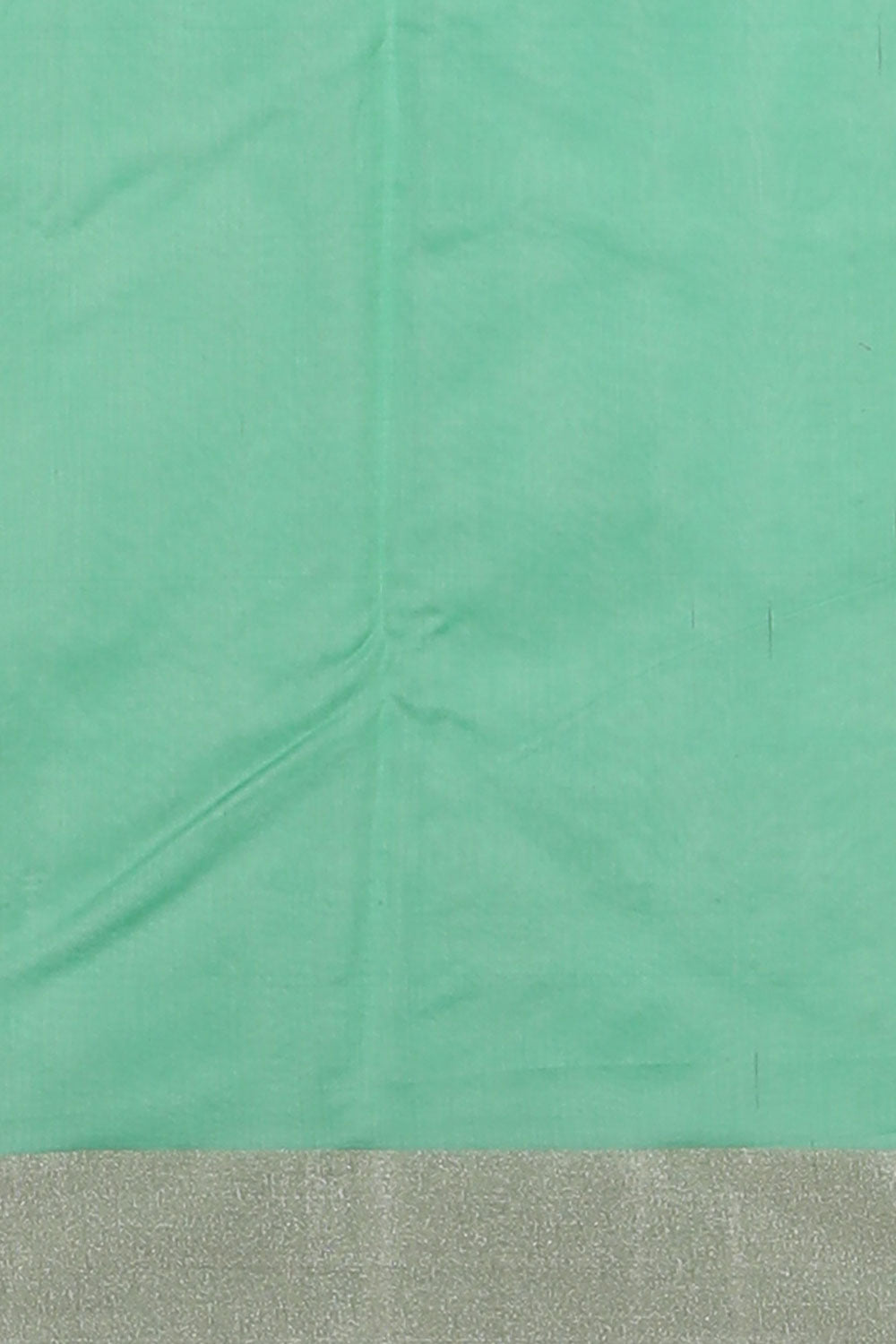 Collection of Chanderi Cotton Silk Sea Green Saree in a gallery layout