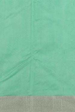 Collection of Chanderi Cotton Silk Sea Green Saree in a gallery layout