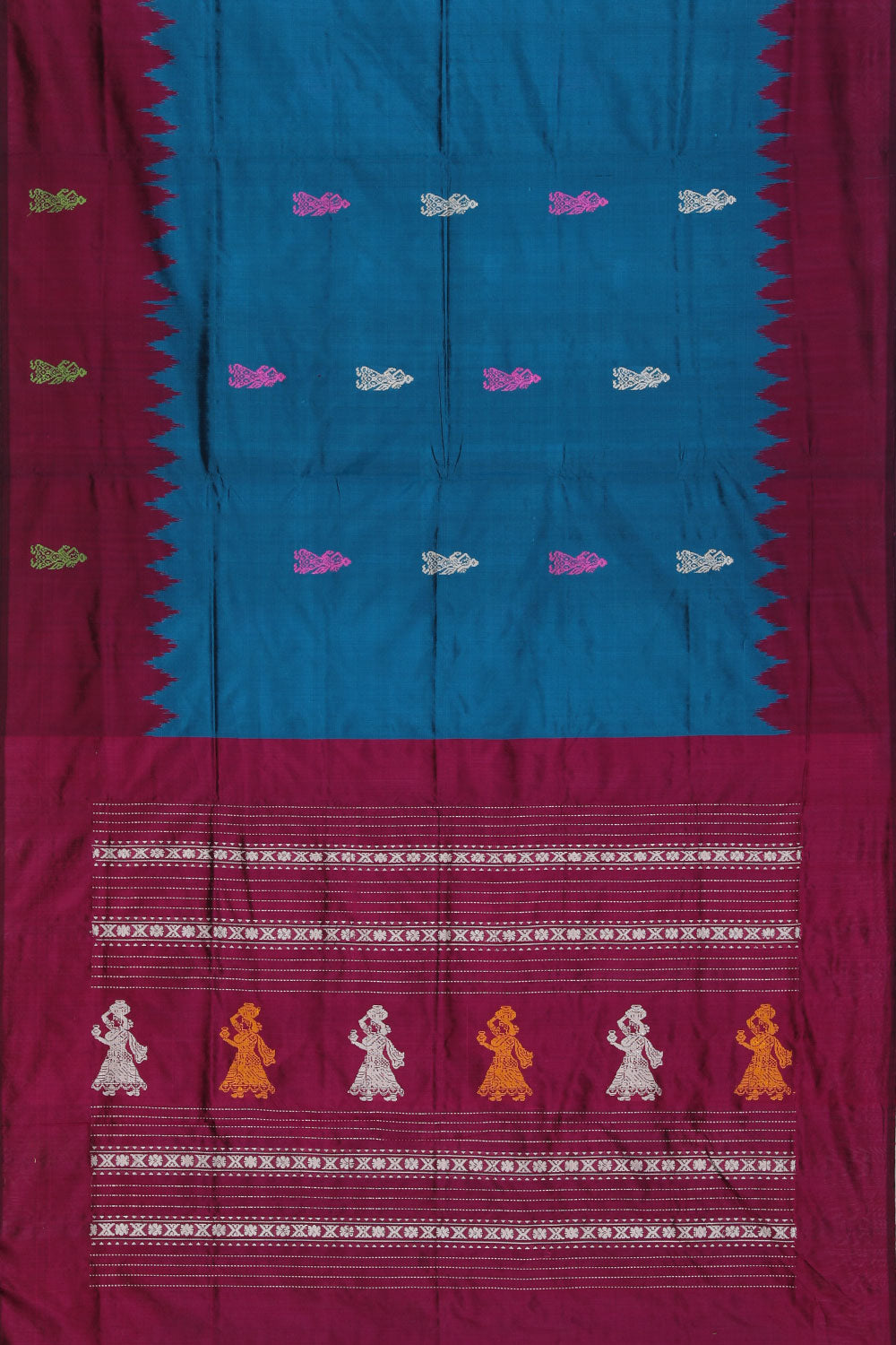 Collection of Pure Silk Gollabhama Saree in a gallery layout