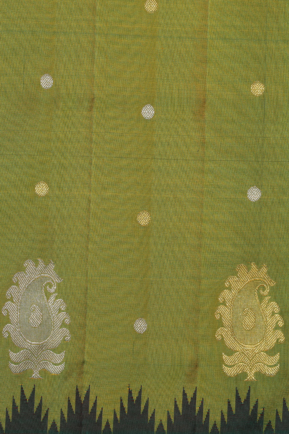 Gadwal Silk Green Saree