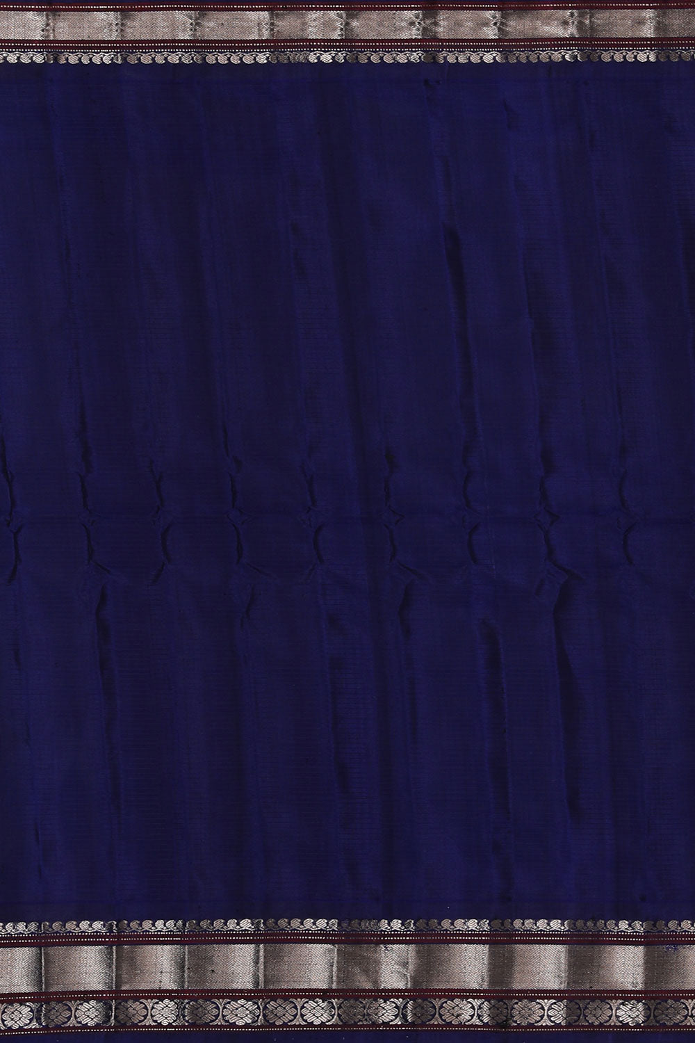 Image of Gadwal Silk Sea Blue Saree