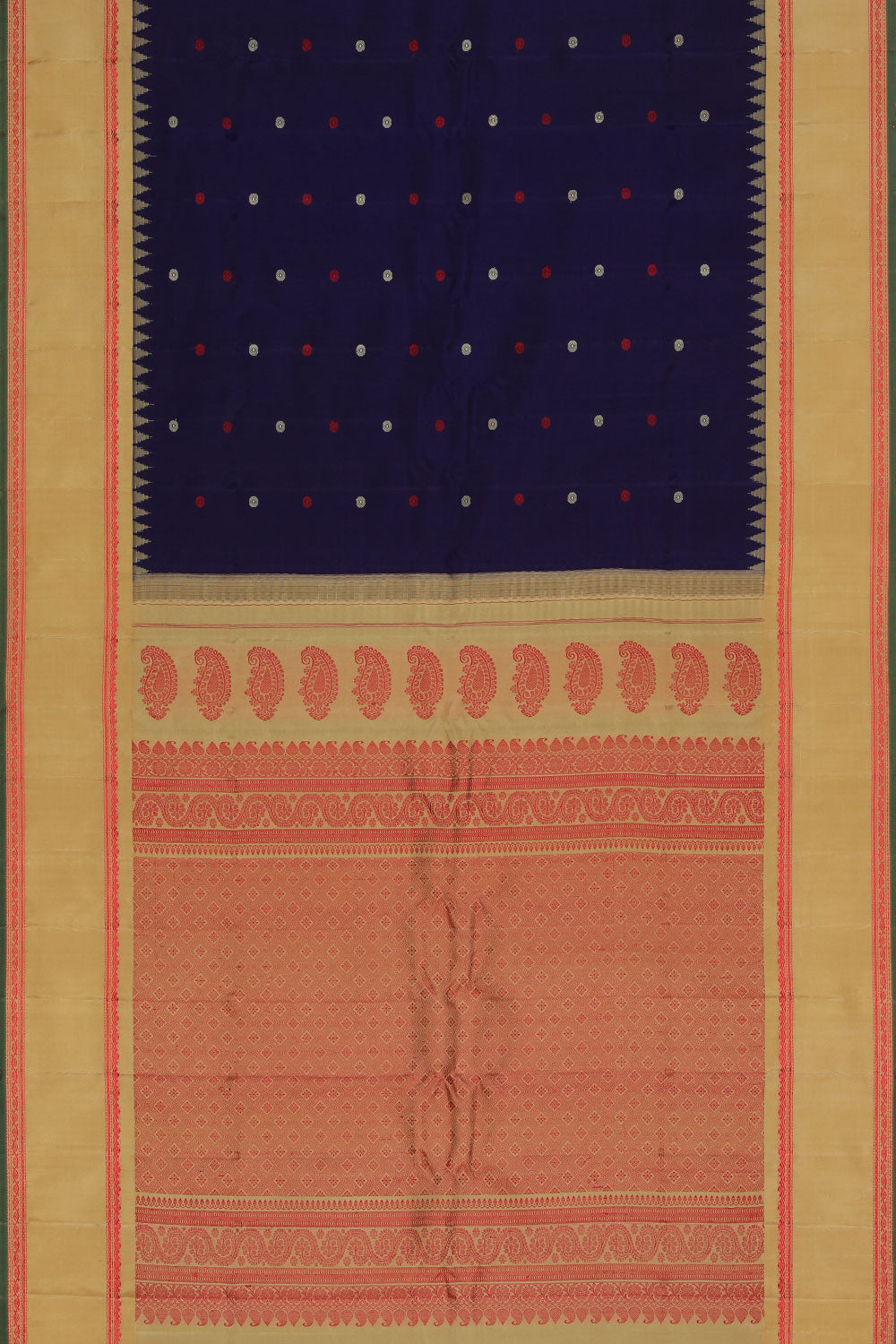 Gadwal Silk Violet Saree