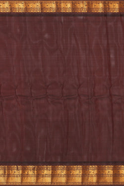 Image of Gadwal Silk Red Saree