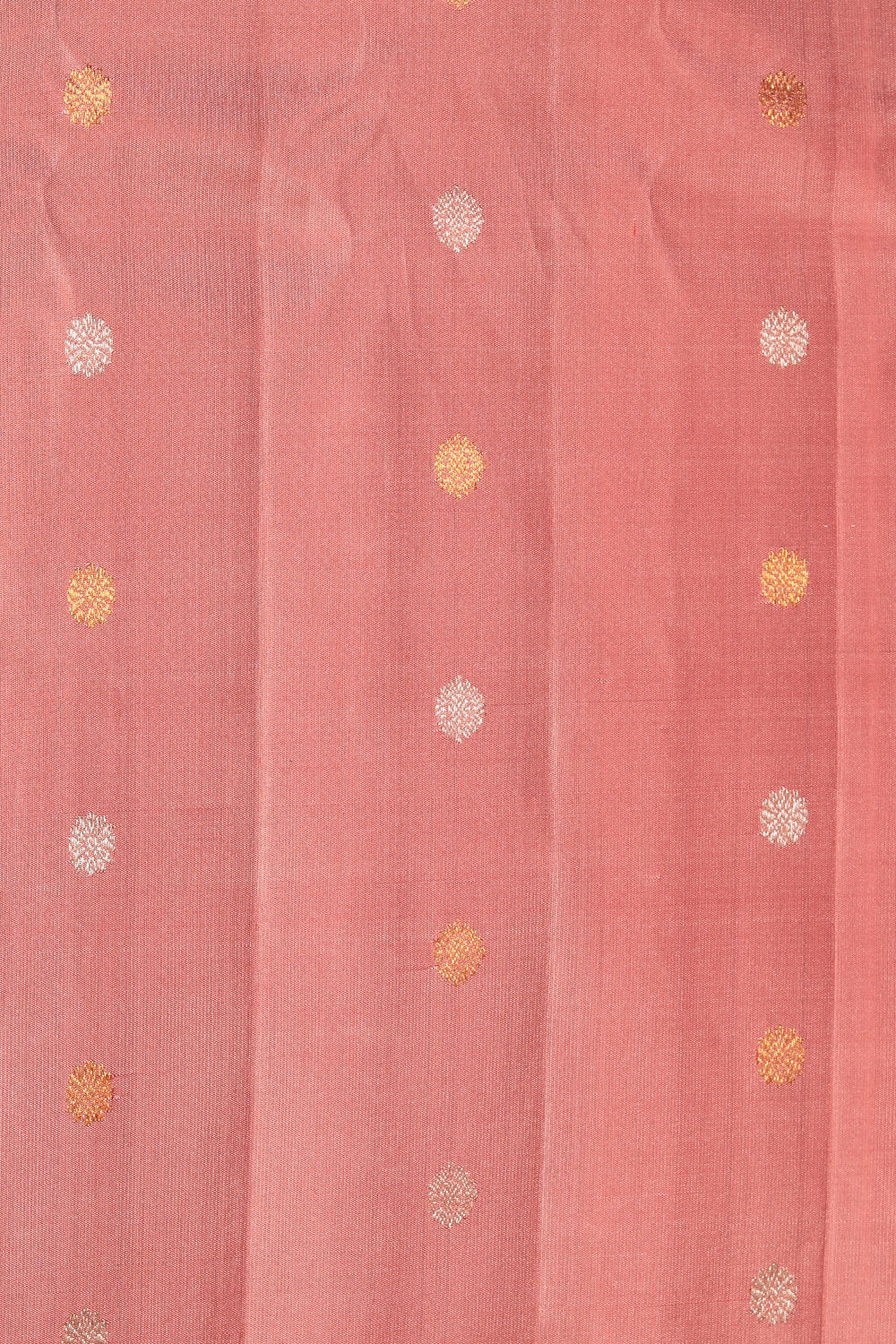 Gadwal Silk Coral-Pink Saree