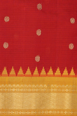 Collection of Gadwal Red Saree in a gallery layout