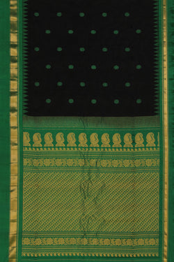 Collection of Gadwal Black Saree in a gallery layout