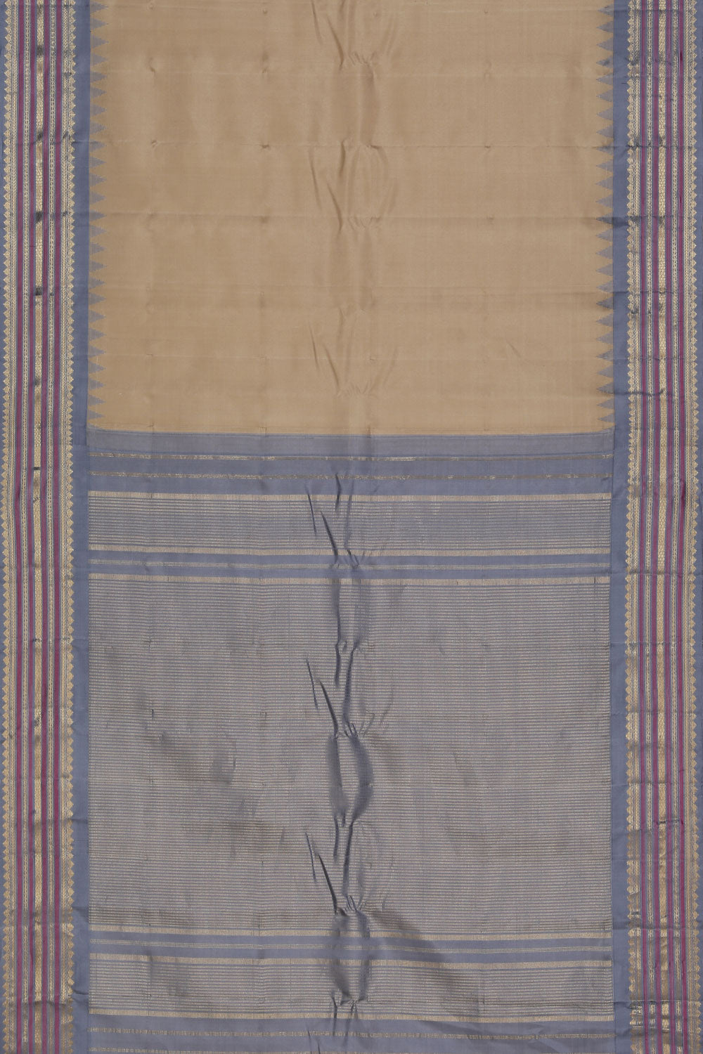 Gadwal Silk Beige Saree