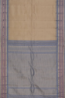 Image of Gadwal Silk Beige Saree