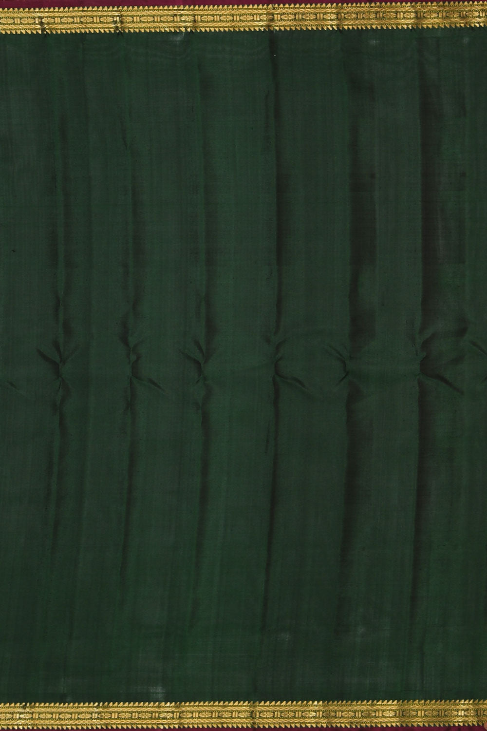 Image of Gadwal Silk Coral Orange Saree