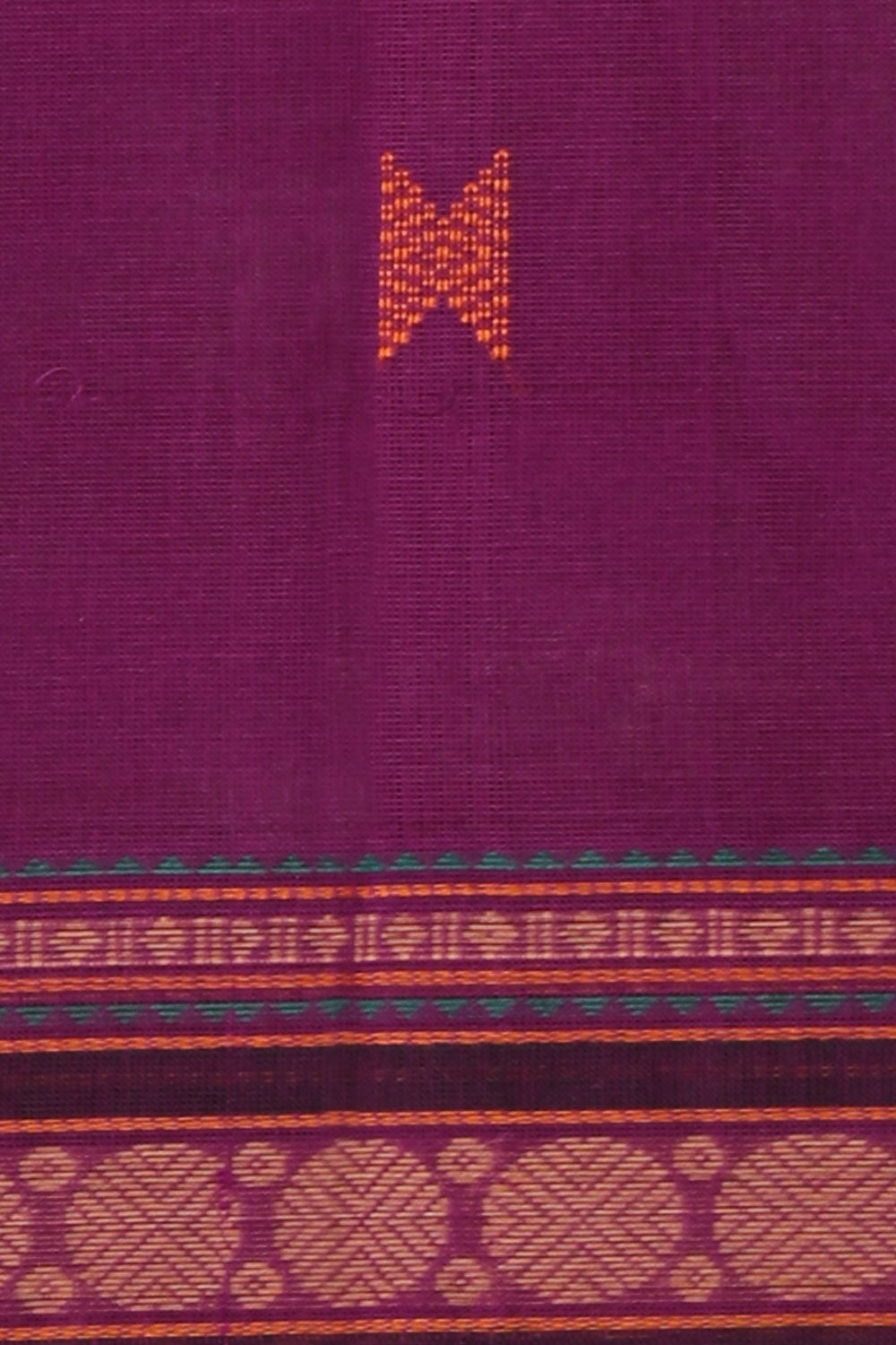 Kanchi Cotton Violet Saree