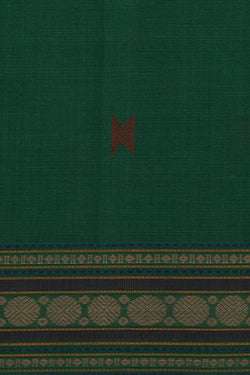 Image of Kanchi Cotton Green Saree