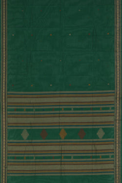 Image of Kanchi Cotton Green Saree