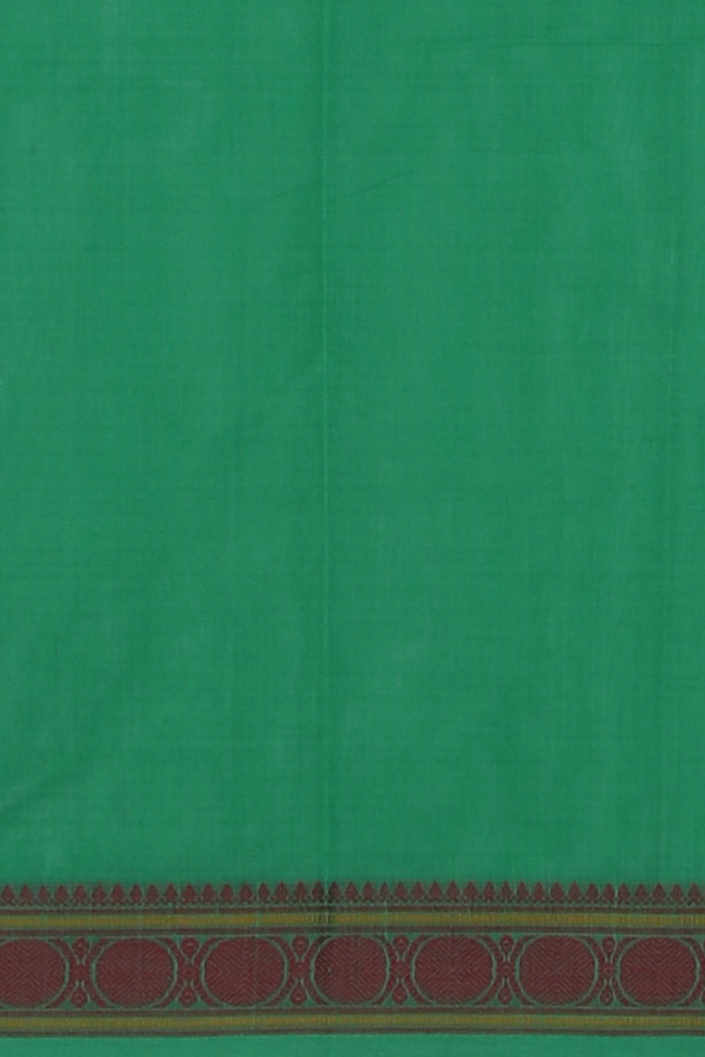 The Traditional Kanchi Cotton Green Saree