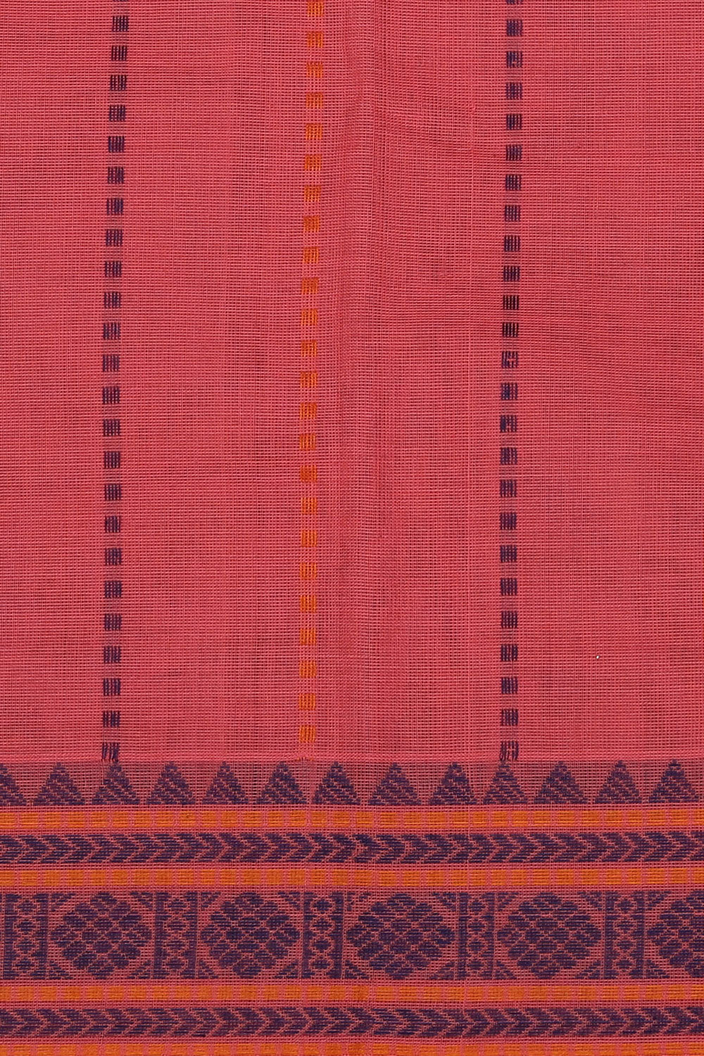 The Traditional Kanchi Cotton Pink Saree