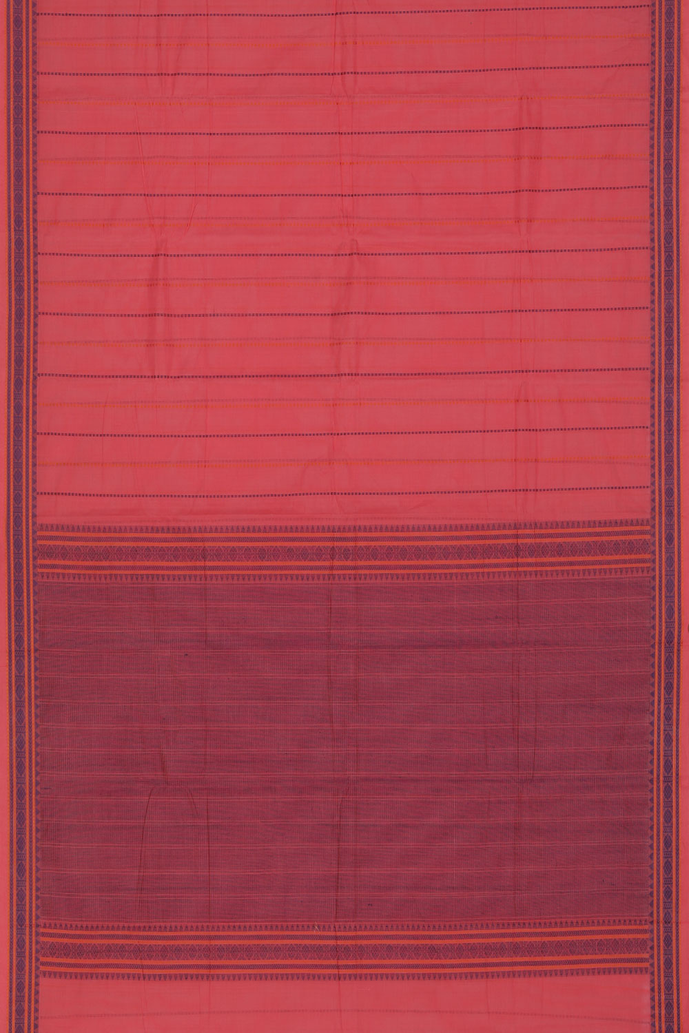 The Traditional Kanchi Cotton Pink Saree