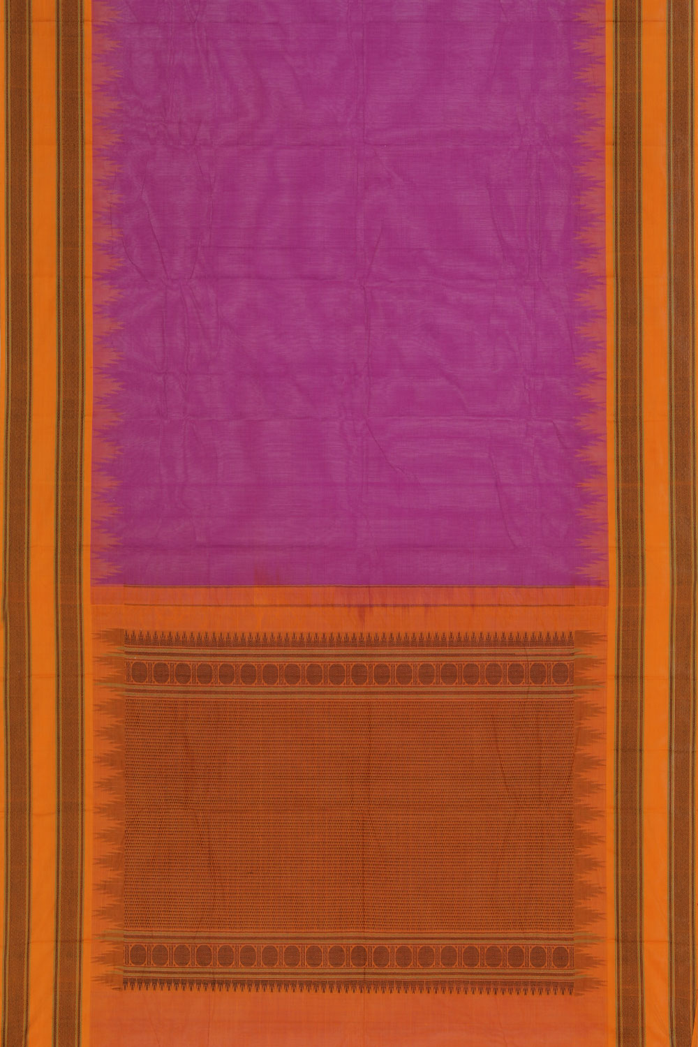 Kanchi Cotton Violet Saree