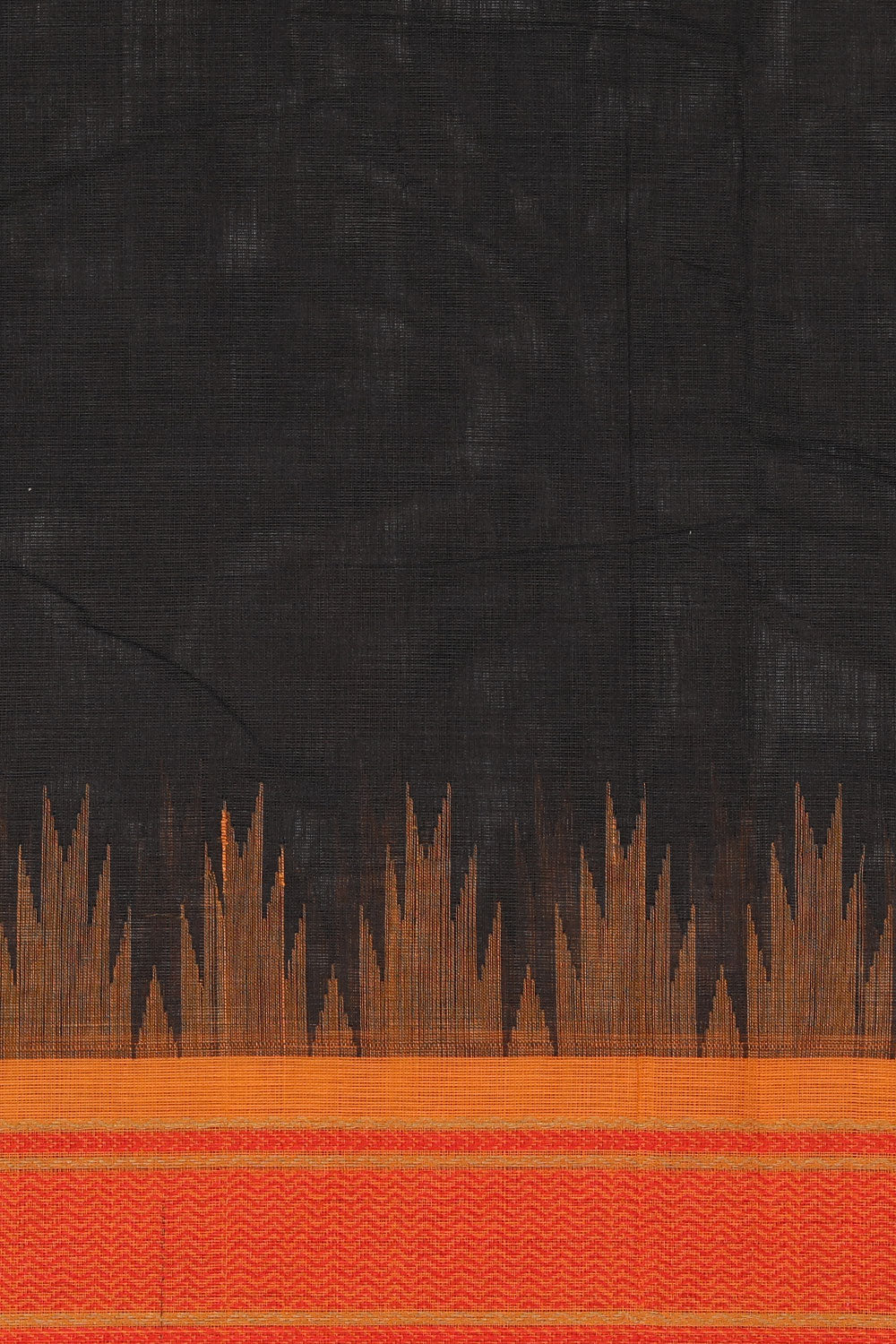 Image of Kanchi Cotton Black Saree