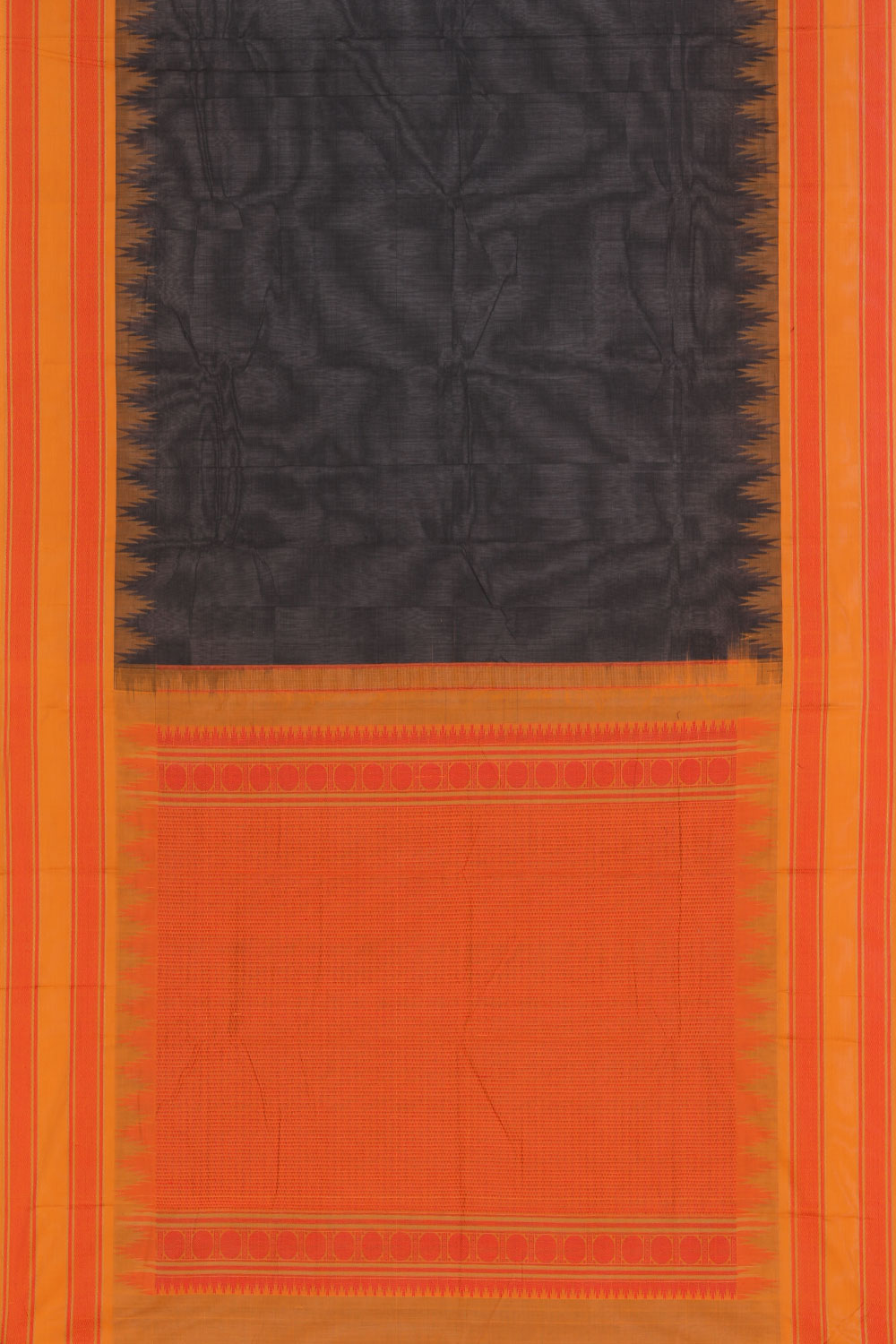 Kanchi Cotton Black Saree