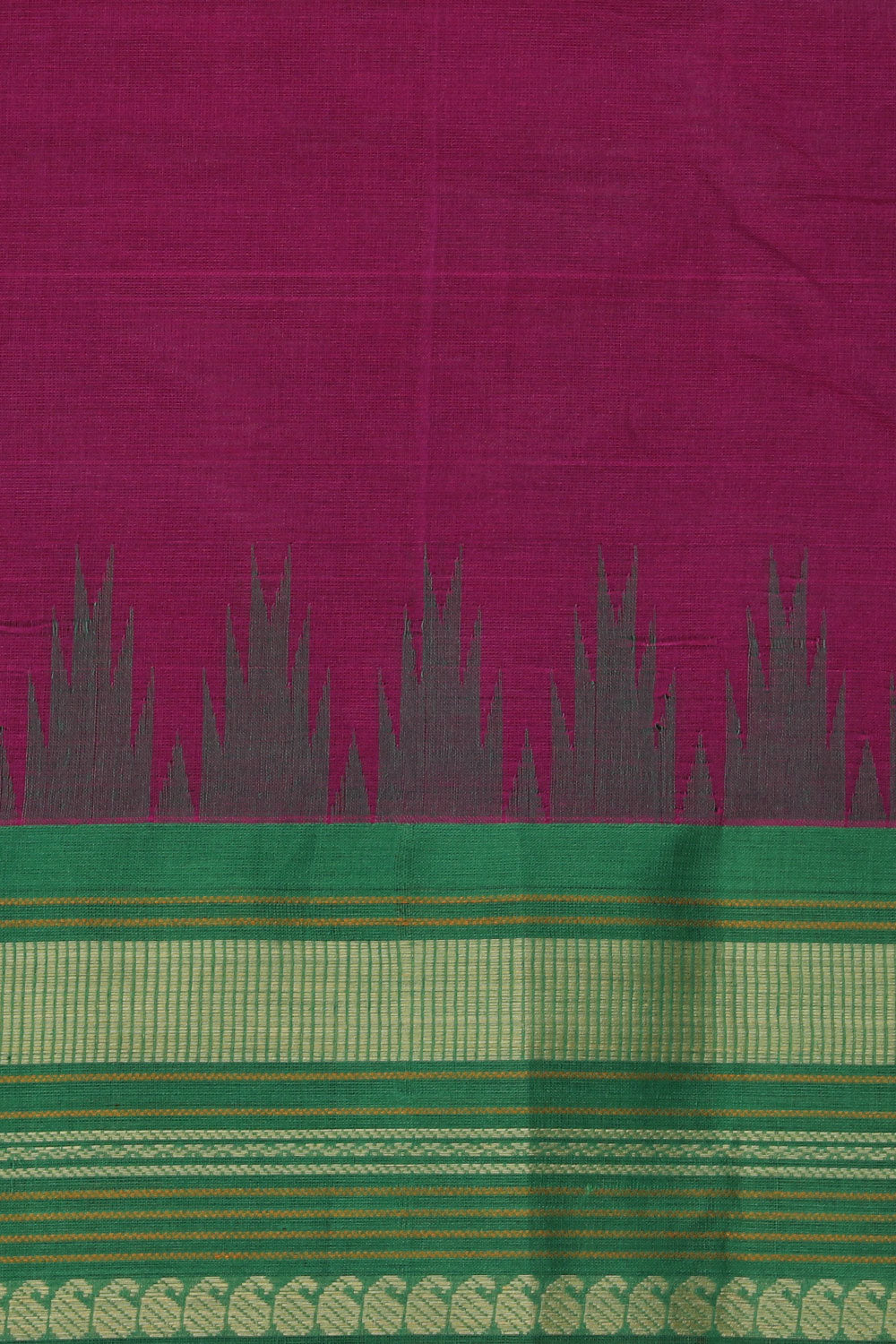 Kanchi Cotton Violet Saree