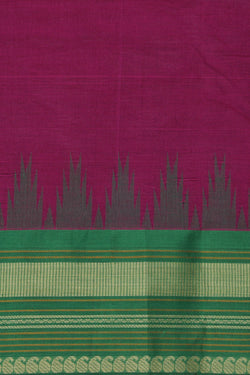 Image of Kanchi Cotton Violet Saree