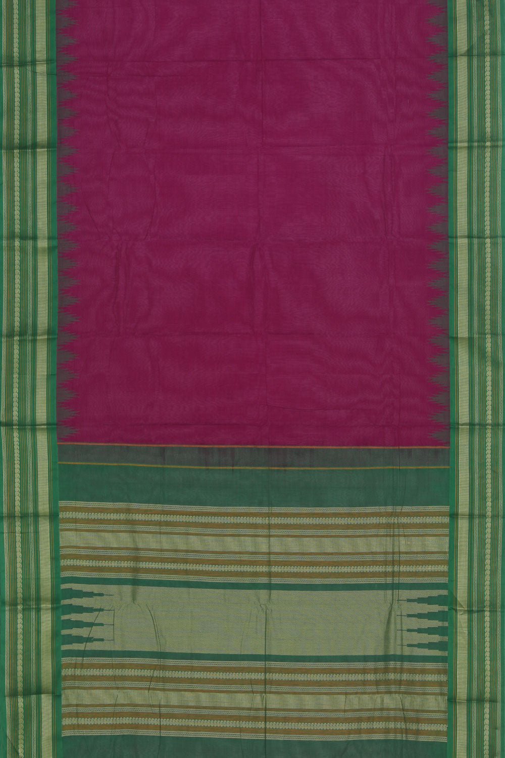 Kanchi Cotton Violet Saree