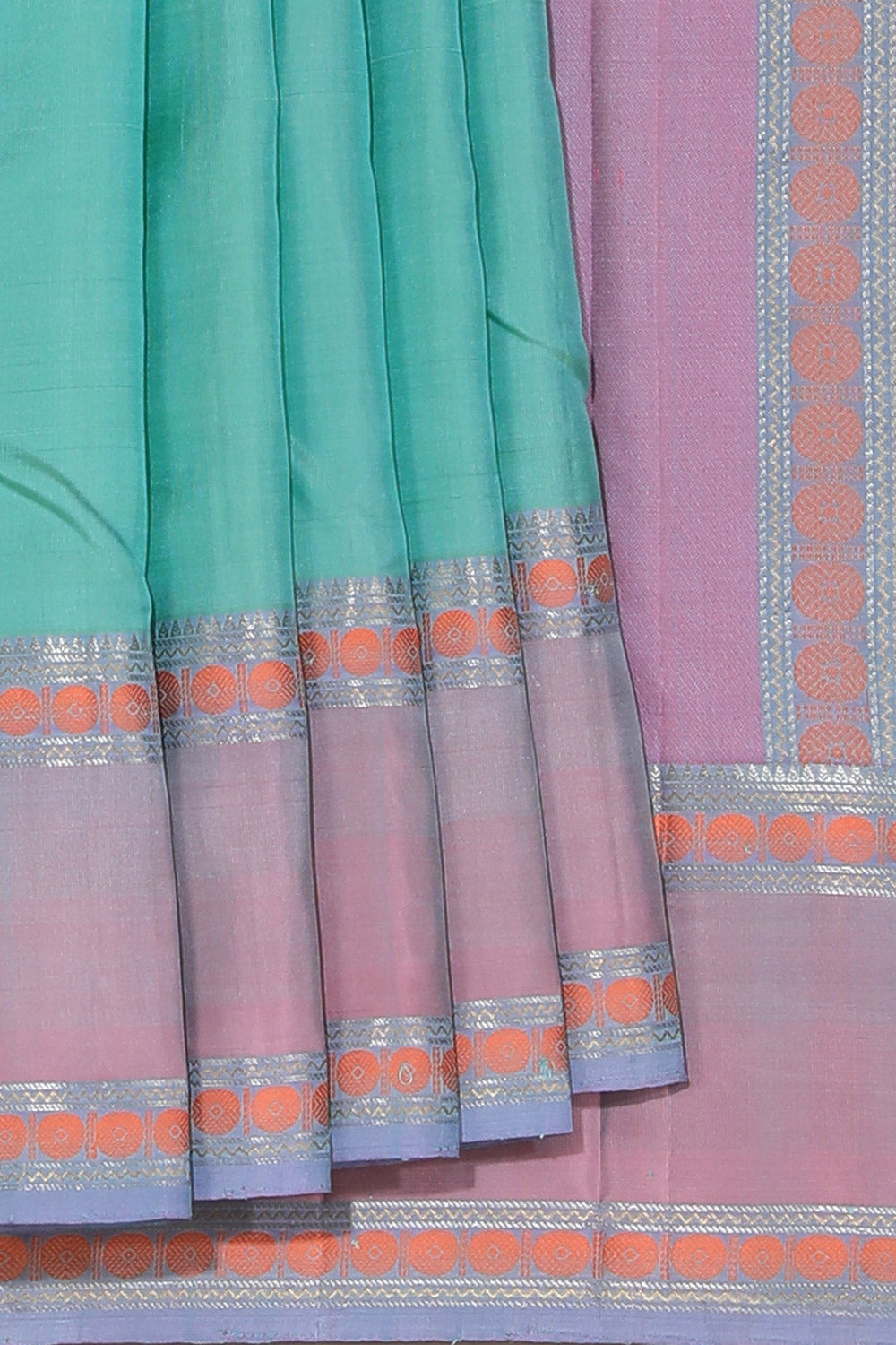 Kanjivaram Silk Sea Green Saree