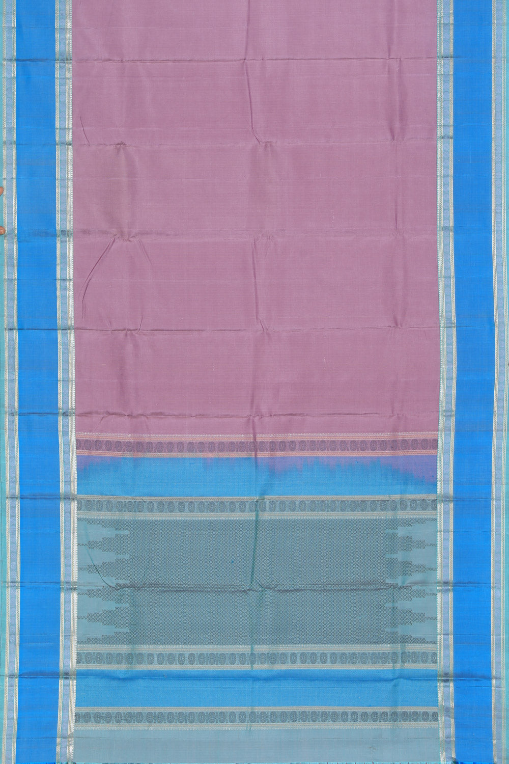 Kanjivaram Silk Lavender-Purple Saree