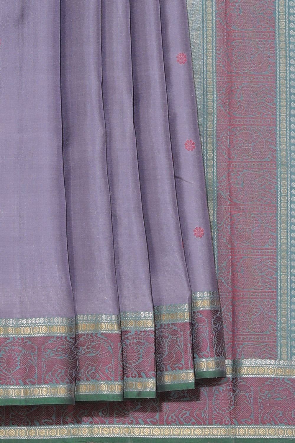 Kanjivaram Silk Purple Saree