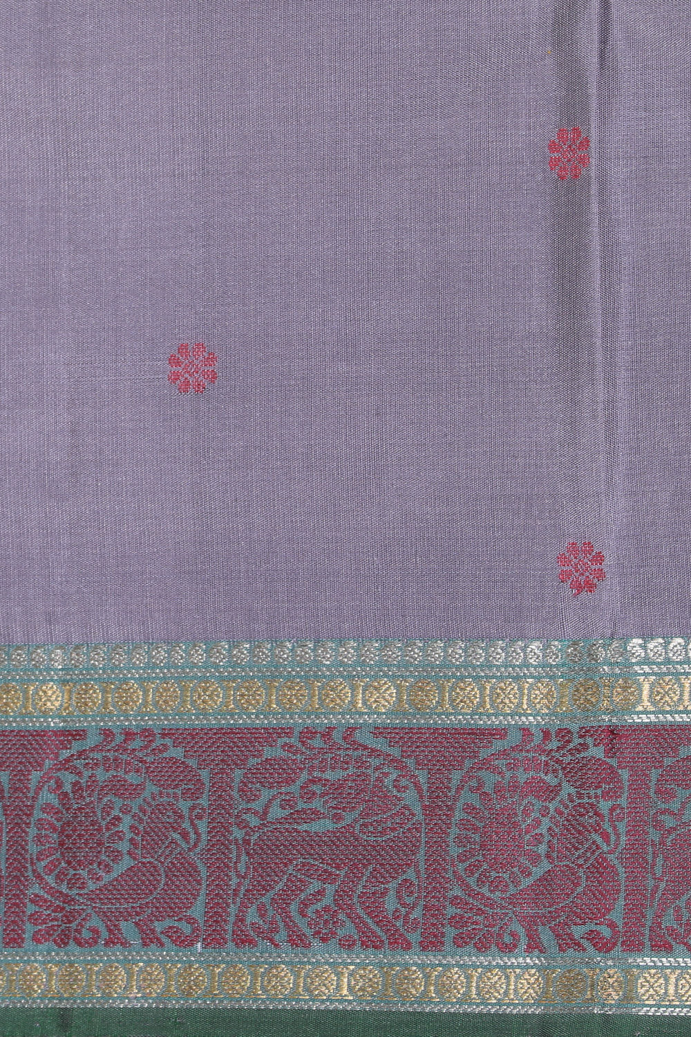 Kanjivaram Silk Purple Saree