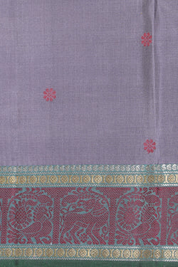 Image of Kanjivaram Silk Purple Saree