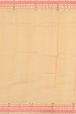 Image of Kanjivaram Silk Beige Saree