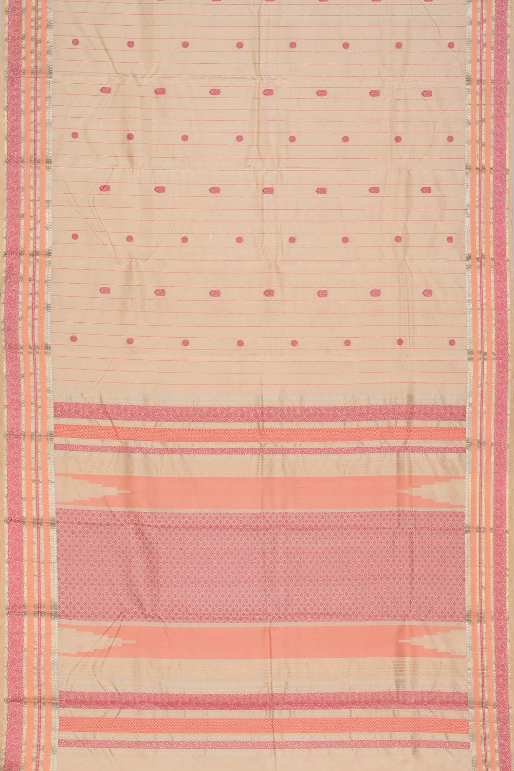 Kanjivaram Silk Beige Saree