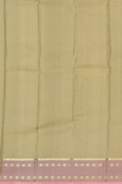 Image of Kanjivaram Silk Green Saree