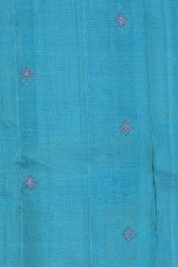 Image of Kanjivaram Silk Blue Saree