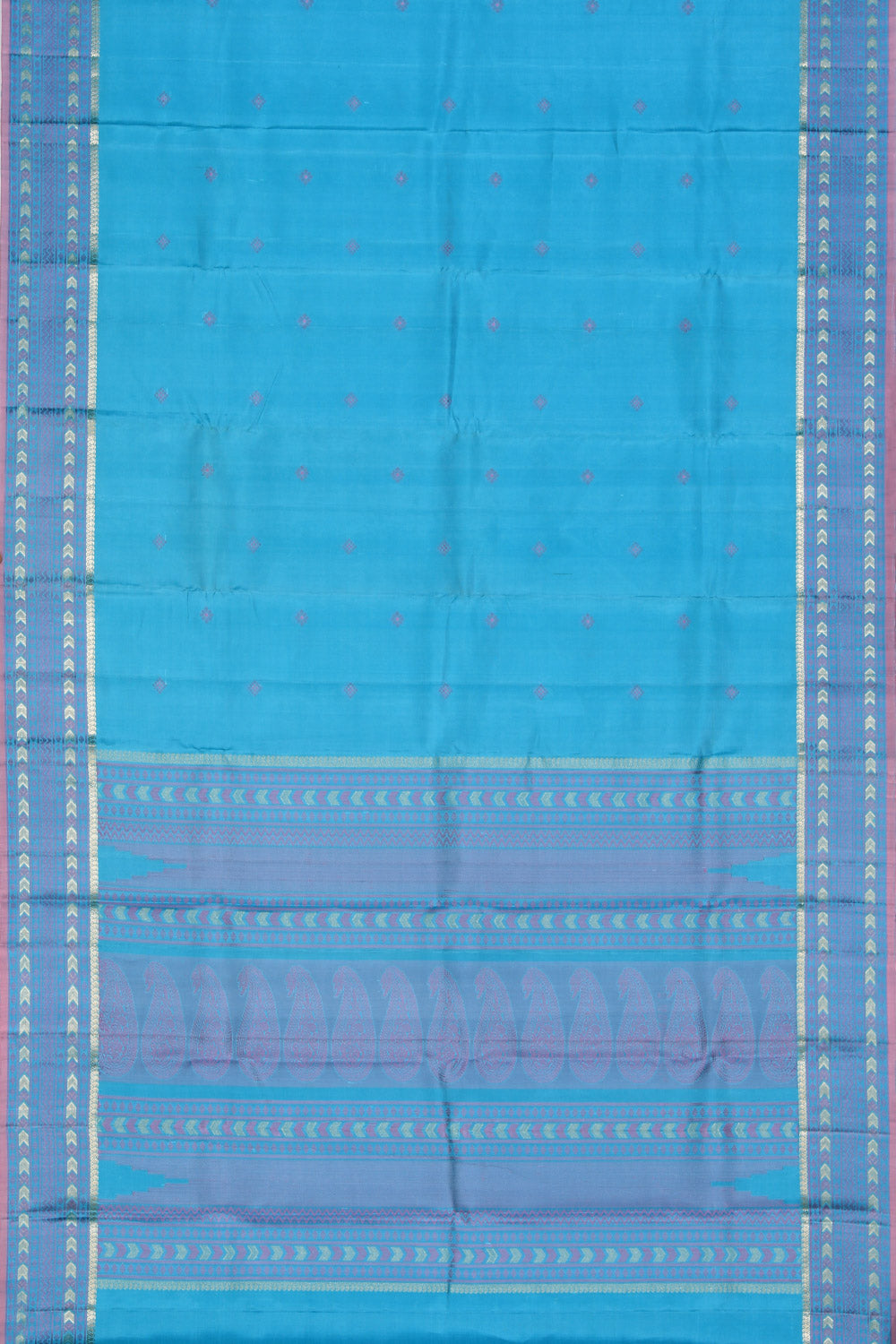 Kanjivaram Silk Blue Saree