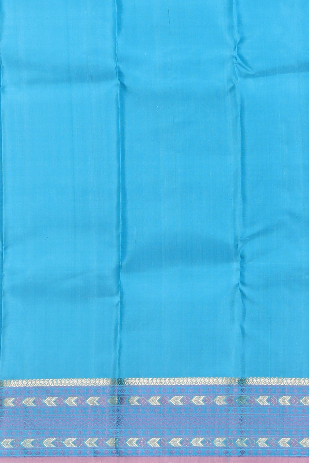 Image of Kanjivaram Silk Blue Saree