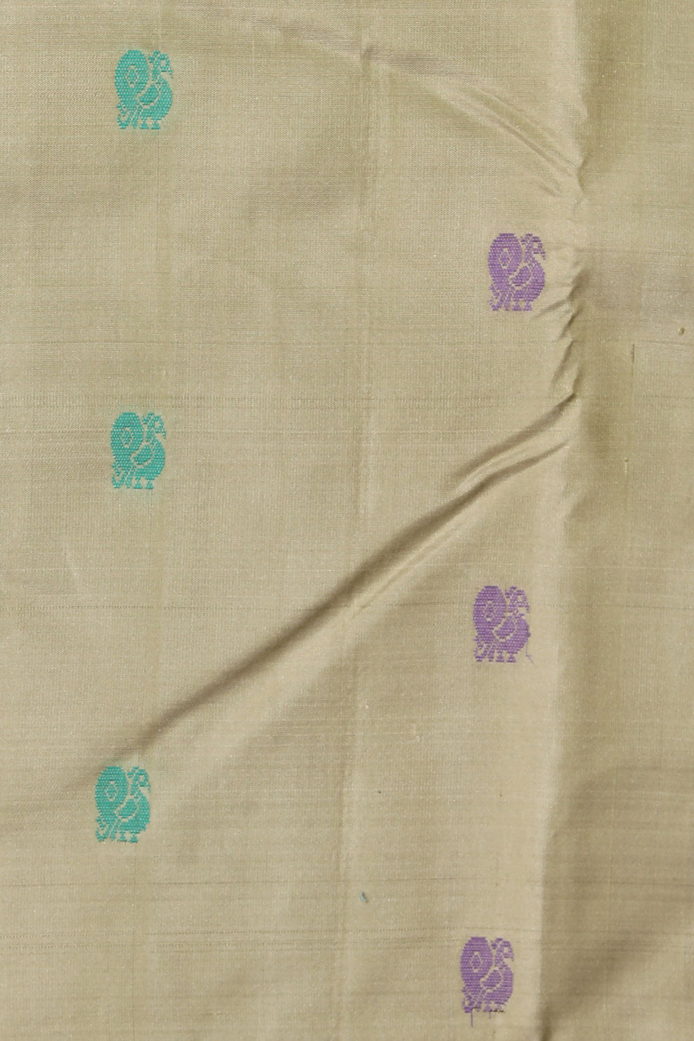 The Traditional Kanchi Silk Pista Green Saree