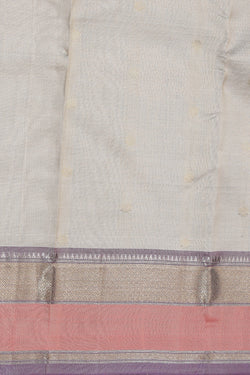 Image of Kanjivaram Silk Beige Saree