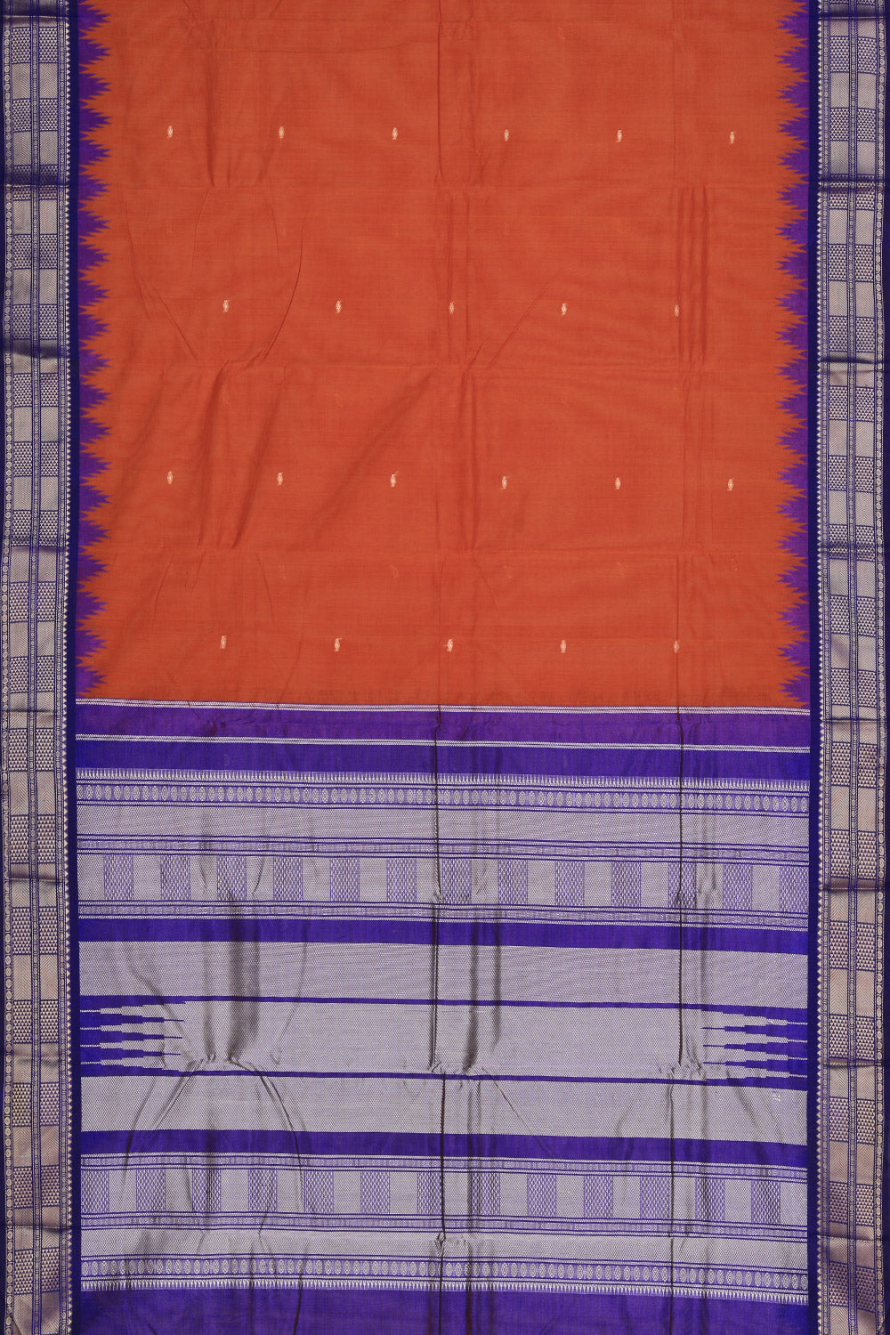 Kanchi Cotton Brown Saree