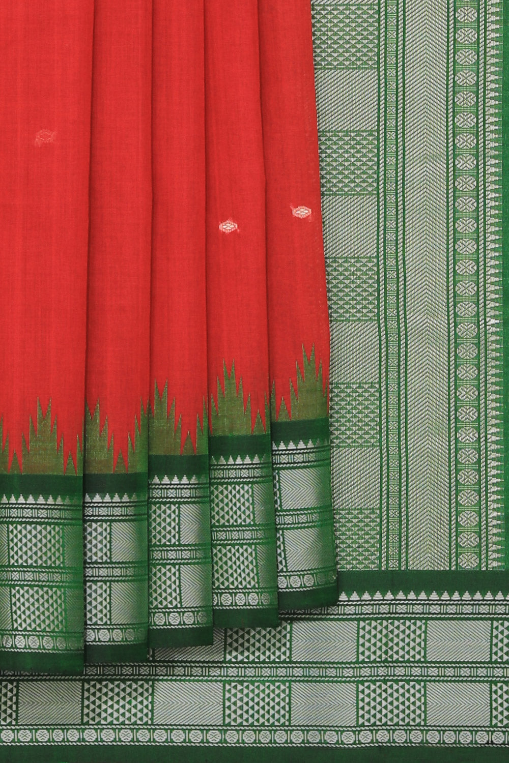 Collection of Kanchi Cotton Maroon Saree in a gallery layout