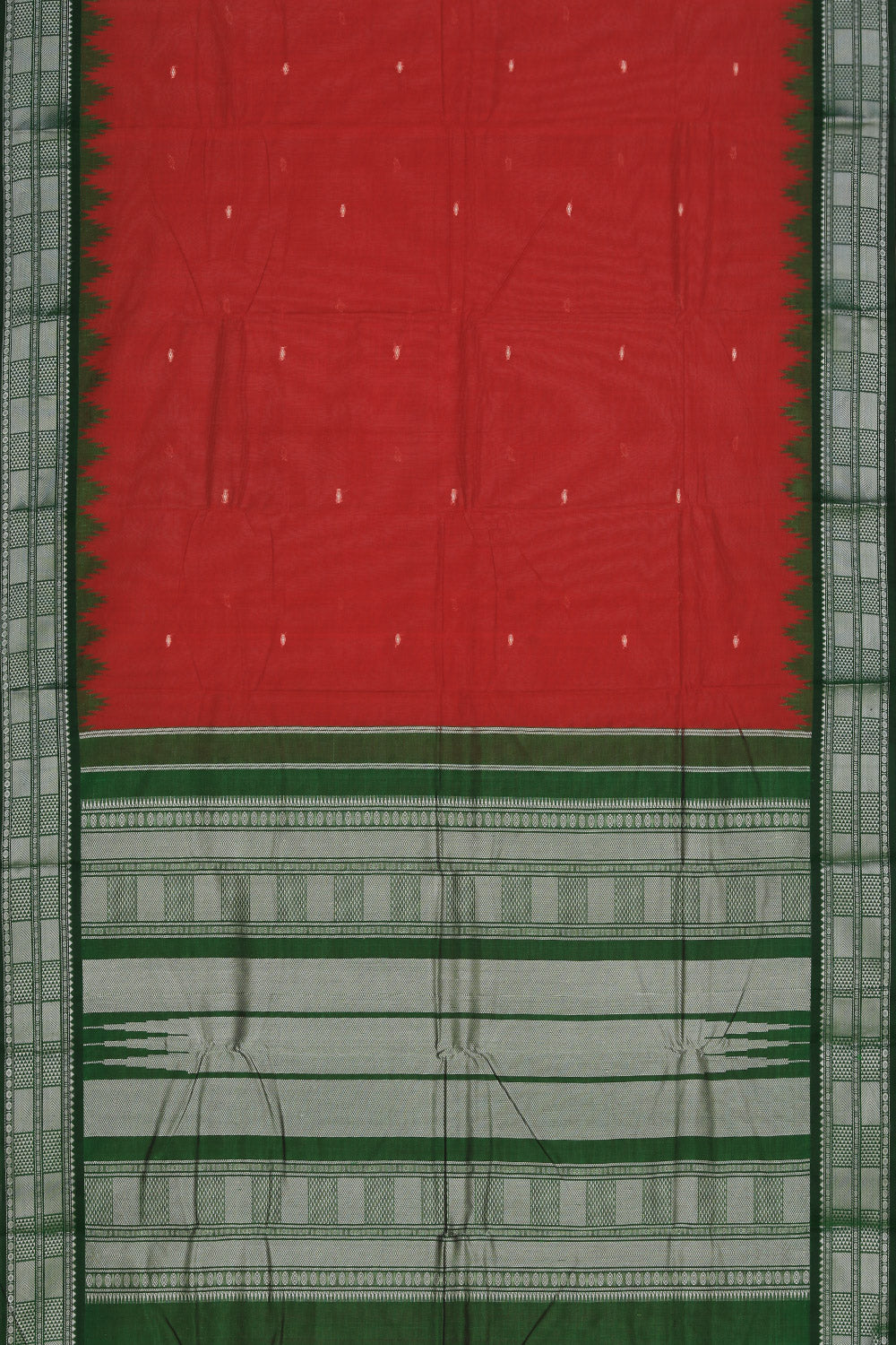 Collection of Kanchi Cotton Maroon Saree in a gallery layout