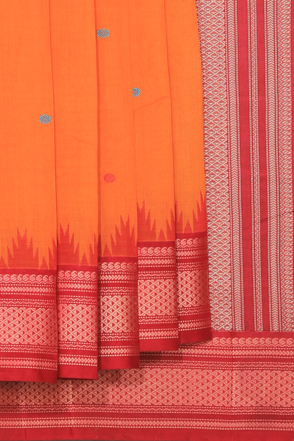 Kanchi Cotton Mustard Saree