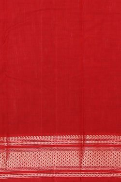 Image of The Traditional Kanchi Cotton Black Saree