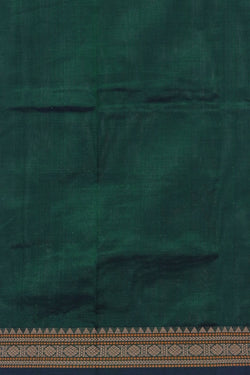 Collection of The Traditional Kanchi Bottle Green Saree in a gallery layout