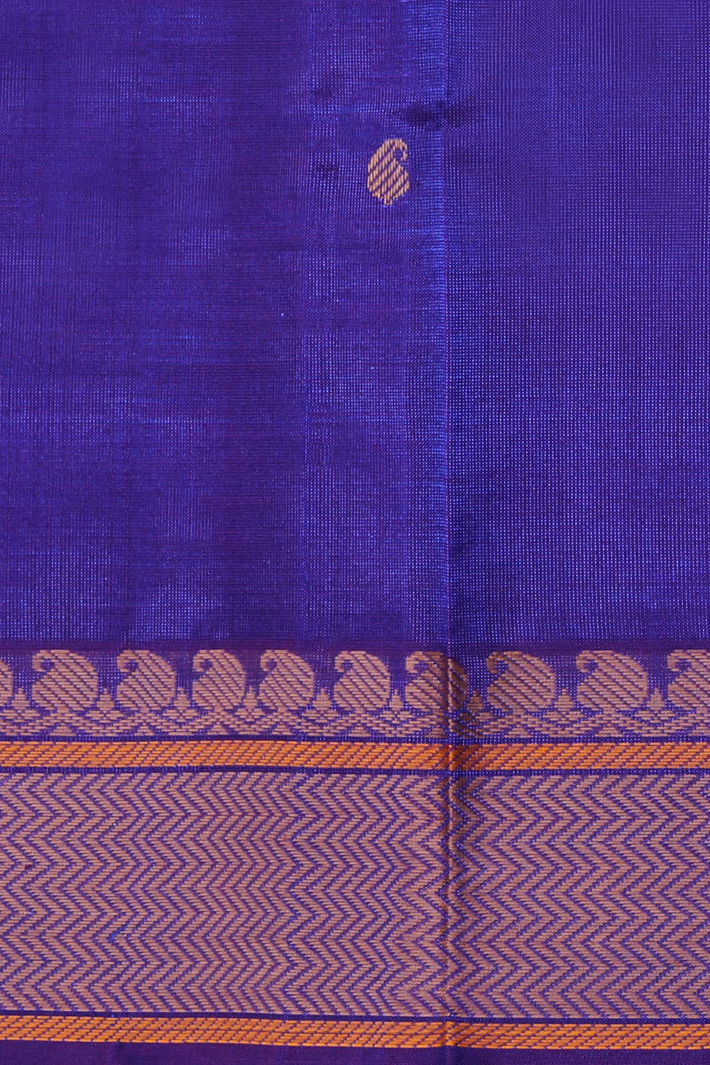 Collection of The Traditional Kanchi Violet Saree in a gallery layout