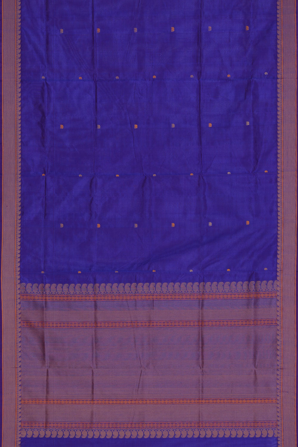 Collection of The Traditional Kanchi Violet Saree in a gallery layout