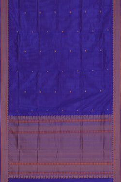 Collection of The Traditional Kanchi Violet Saree in a gallery layout