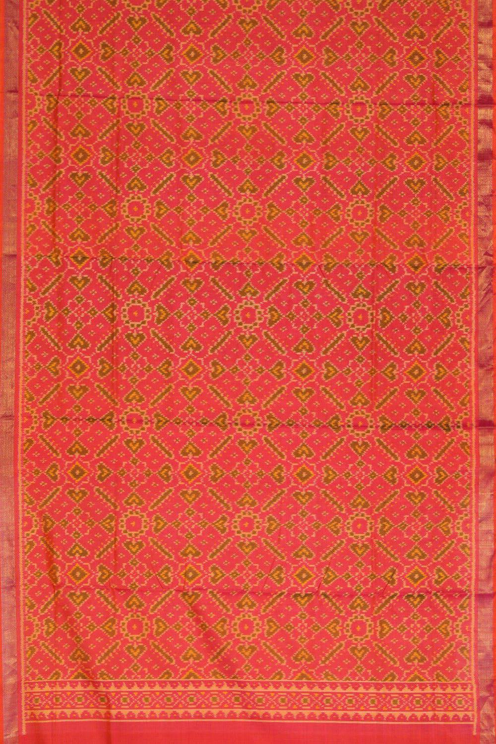 Collection of Rajkot Patola Silk Unstitched Suit With Dupatta (3 Pcs Set) in a gallery layout