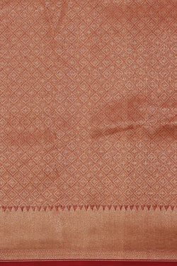 Image of Kora Silk Maroon Saree